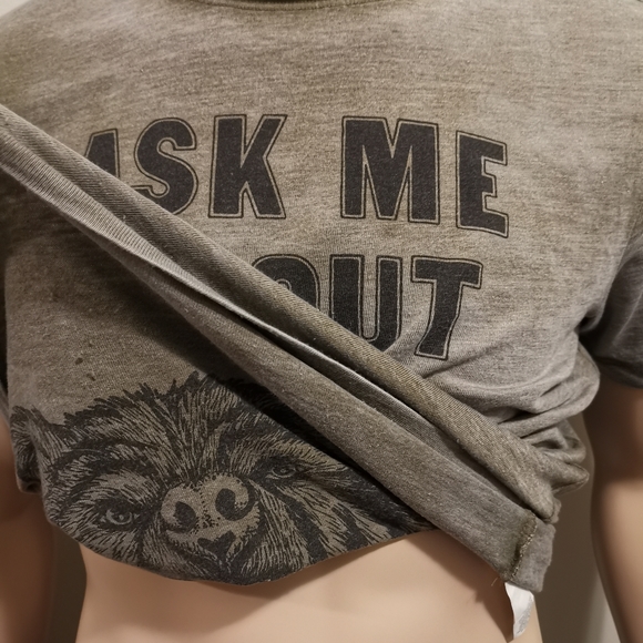 Lucky Brand Venice Burnout "Ask Me About My 🐻" - Picture 4 of 6